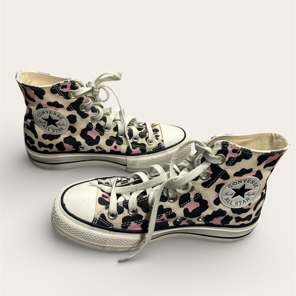 Converse platform Leopard High-Top Sneakers - Picture 2 of 5